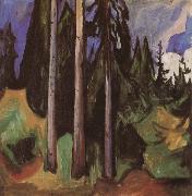 Edvard Munch Forest oil painting on canvas